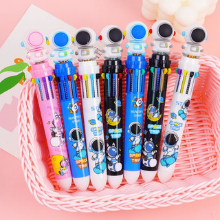 Bút bi 10 màu họa tiết phi hành gia hoạt hình cực cute