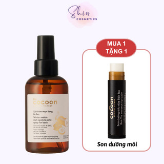  Xịt Giảm Mụn Thâm Mụn Lưng Bí Đao Cocoon 140ML Tặng Son Dưỡng Dầu Dừa