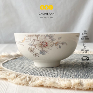 Bát Cơm Họa Tiết Hoa Kim Thanh Nhã - Sứ Minh Châu - Bảo Hành 1 Đổi 1