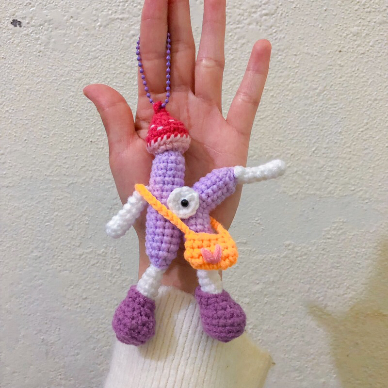 móc khoá len chữ K