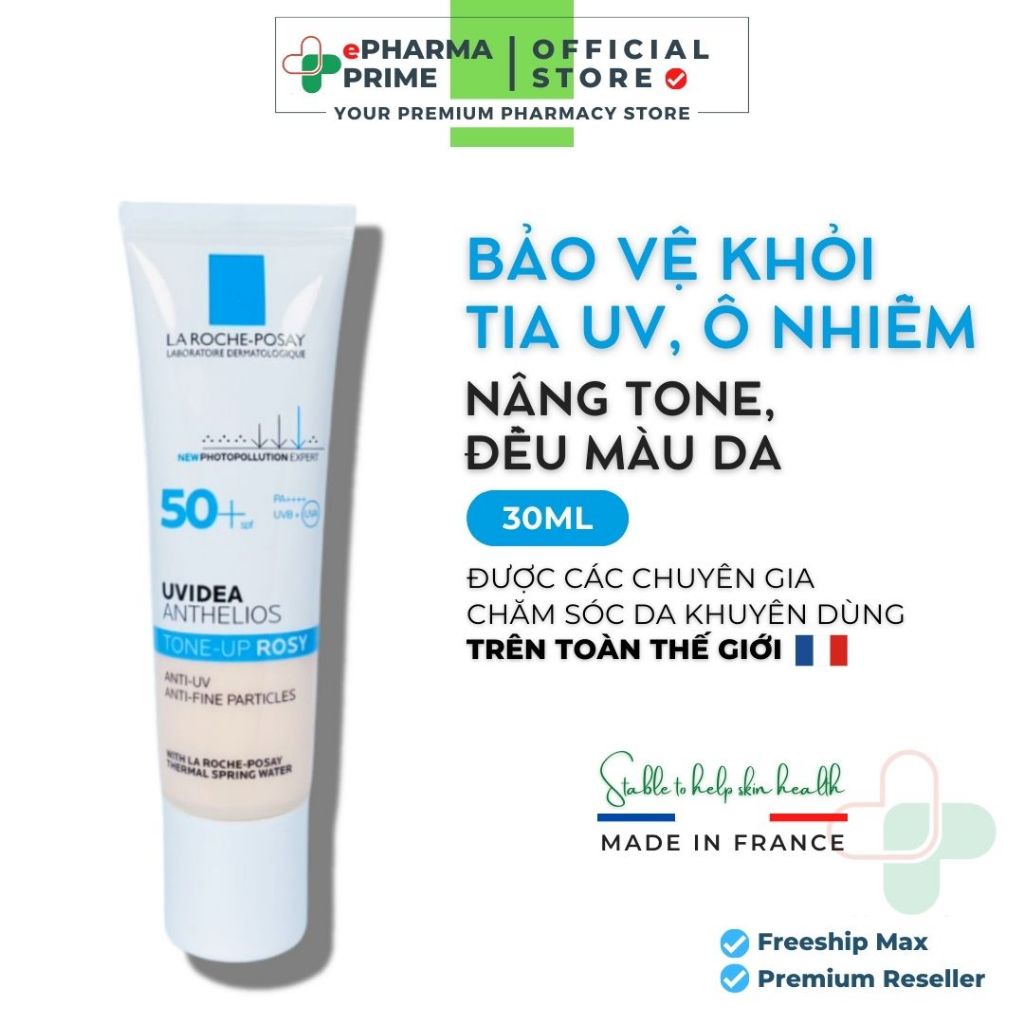 Kem Chống Nắng La Roche Posay Uvidea UV Idea Tone Up Rose Sunscreen SPF50+ Làm Sáng Da 30ml