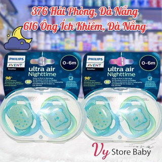 Ti ngậm Philips Avent Ultra Air Nighttime cho bé từ 0-18 tháng