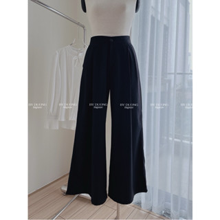 Quần ống rộng 2 ly cạp cao BIGSIZE (55-85KG) QQD07 - [BY DUONG BIGSIZE]