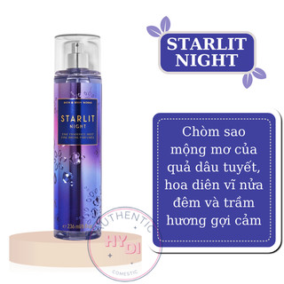 STARLIT NIGHT - XỊT THƠM DƯỠNG THỂ BATH & BODY WORKS USA