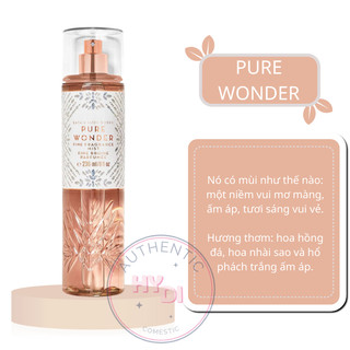 TESTER PURE WONDER - XỊT THƠM DƯỠNG THỂ BATH & BODY WORKS USA