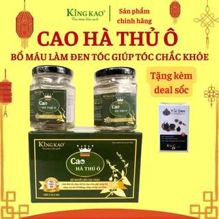 Cao hà thủ ô kingkao làm đen tóc giúp bổ máu tóc chắc khỏe giảm gẫy rụng bạc tóc