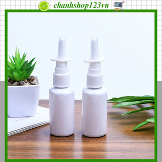 Chai xịt mũi phun sương thân trắng sữa, lọ xịt mũi rỗng chiết dung dịch phun sương - 10103