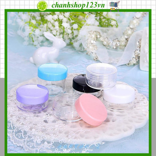 Hũ nhựa chiết mỹ phẩm mini, lọ nhựa đựng kem, son dưỡng, bột mặt lạ tiện dụng 3gr 5gr 10gr 15gr 20gr - 10132