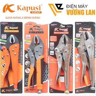 Kìm, kềm chết 10"/250mm thép Cr-V mạ Crom siêu bền Kapusi Japan, kìm bấm hàm,Kìm chết, Kềm bấm chết - Hàng chính hãng
