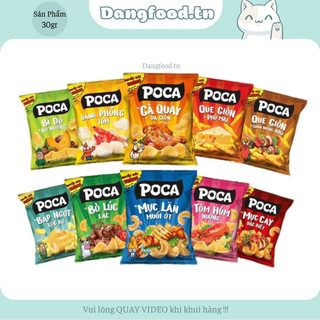 Snack Poca 29gr - Đầy Đủ Các Hương Vị : Mực Lăn - Bò - Tôm … Chuẩn Hàng Rẻ 100% 📣