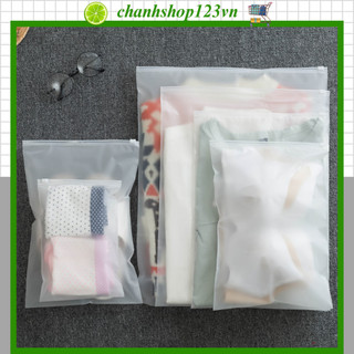 Túi zip lụa mờ đựng quần áo mỹ phẩm giày dép đồ dùng cá nhân - 10213