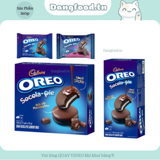 Bánh Oreo Socola Pie Hộp 360gr - Nhân Dẻo Marshmallow - Cam Kết 100% Hàng Chính hãng
