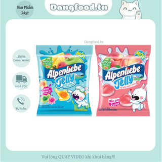 Kẹo Dẻo Nhân Alpenliebe Jelly Hương Trái Cây 24gr ( Combo 10 Gói ) - Cam Kết Hàng Chính Hãng 100%