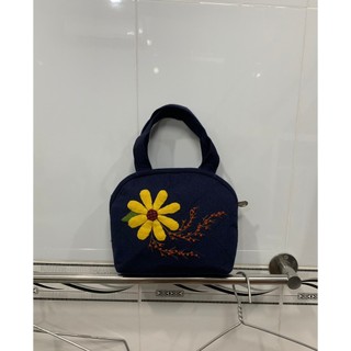 Túi hến quilt có quai xách