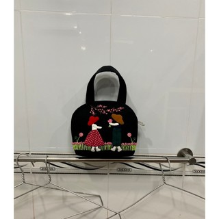 Túi hến quilt có quai xách