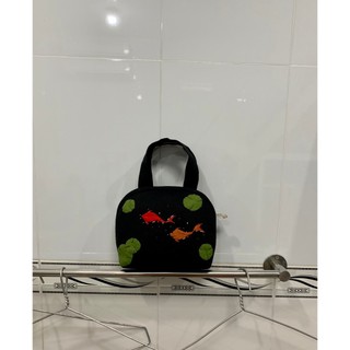 Túi hến quilt có quai xách