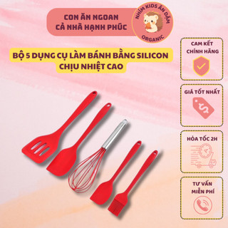 Set 5 dụng cụ làm bánh bằng silicon tiện lợi