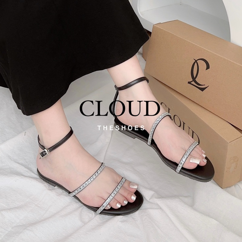 Giày Sandal bệt mũi tròn dây đá – Cloud The Shoes