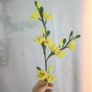 Set Tự Làm Hoa Đào, Hoa Mai Bằng Kẽm Nhung, Set Tự Làm Hoa Tết VN98 Flowers