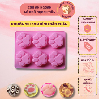 [Size lớn] Khuôn Silicon Làm Thạch - Pudding - Đậu Hũ Non Hình Bàn Chân Mèo Dễ Thương