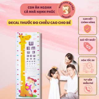 Decal - Giấy Thước Dán Tường Đo CHIỀU CAO Cho Bé
