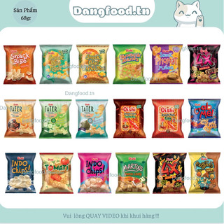 Snack Oishi 68gr Đầy Đủ Các Vị - Cam Kết Hàng Chính Hãng Và Date Tốt 100%