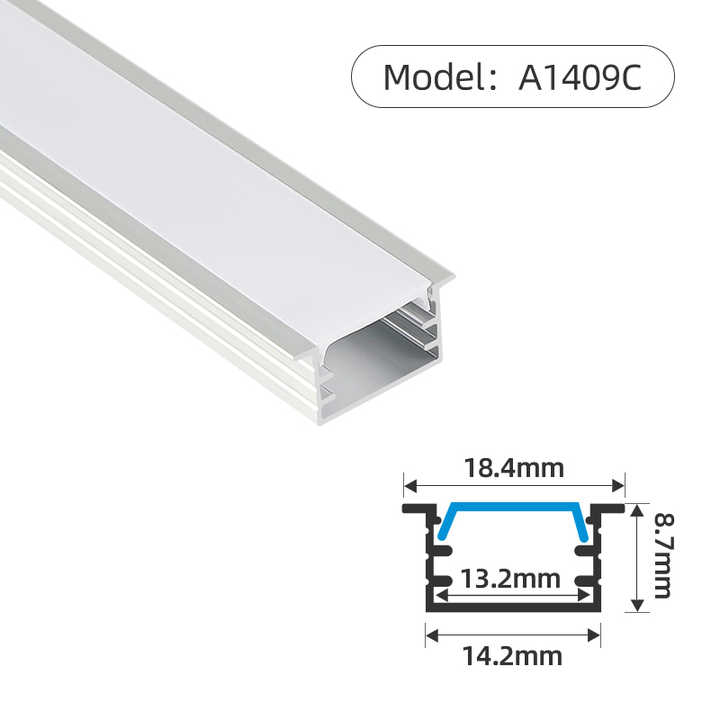 combo 5 thanh 1m T18-09 , Thanh nhôm định hình LED dây T18-09  giá rẻ chất lượng, được sử dụng cho L