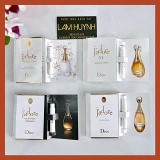Vial nước hoa 𝐃𝐈𝐎𝐑 JADORE EDP - Parfum D'eau - L'or - Infinissime 1ml