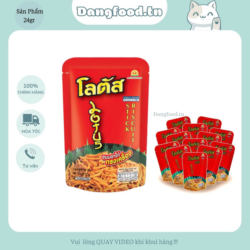 Snack Bimbim Tăm Que Cọng Thái Lan Dorkbua - Hương Vị Thơm Ngon - Cay Ngon Giòn Rụp Như Cách Bạn Chụp