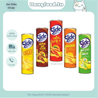 Snack Khoai Tây Lon Slide Potato - Đủ Các Hương Vị