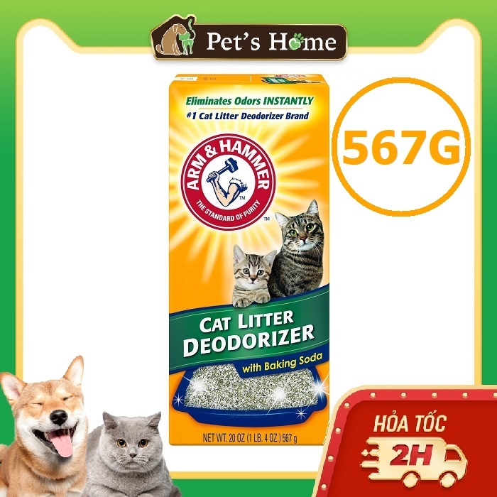 Bột khử mùi hôi phân mèo Arm & Hammer: Cat Litter Deodorizer 567g