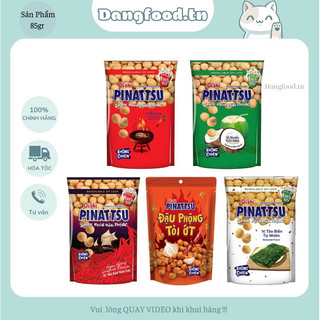 Snack Đậu Phộng Oishi 85gr Túi Zip  - Party Size Với 5 Hương Vị: Cốt Dừa - Mực Cay Giá Cực Rẻ 🔥