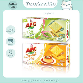 Bánh AFC Dinh Dưỡng - Với 2 Hương Vị : Cốm Non & Caramel Plan