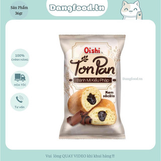 Bánh Mì TonPan Oishi - Bánh Mì Tươi Kiểu Pháp Hương Vị Socola Đặc Trưng - Cam Kết Date Mới 100%