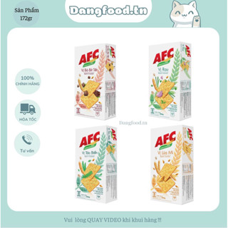 Bánh AFC Dinh Dưỡng - Với 4 Hương Vị Thơm Ngon : Rau Củ và Lúa Mì