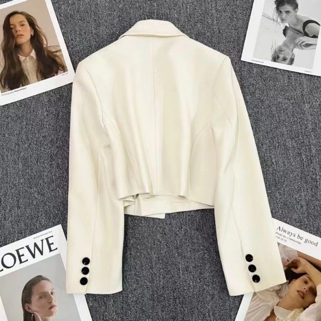 ÁO VEST CROPTOP TAY DÀI CAO CẤP, áo blazer tay dài, blazer crotop, áo vest hot hit