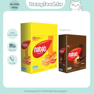 Bánh Nabati Kem Xốp 300gr - Với 2 Hương Vị Đặc Trưng : Phomai & Socola - Cam Kết Chính Hãng 100%