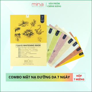 Mặt Nạ Dưỡng Da 7 Ngày Riori 7 Days Whitening Mask - Bộ Mặt Nạ Dưỡng Da 7 Ngày Trẻ Hóa Làn Da