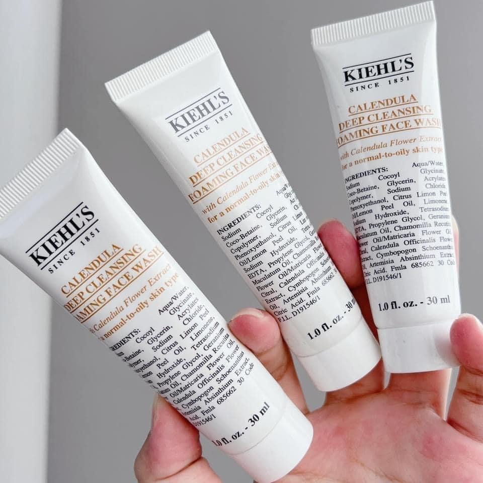 Minisize- Sữa rửa mặt dạng gel dịu nhẹ Kiehl's Calendula Deep Cleansing Foaming Face Wash