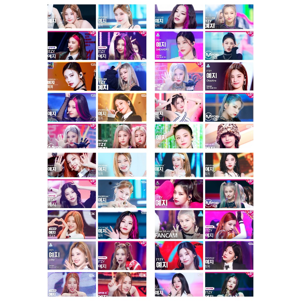 Lomo card 1 mặt 40 ảnh ITZY - Yeji - Thumbnail