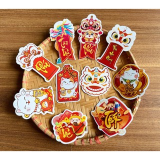 Tem, tag tết trang trí tết, trang trí giỏ quà, tháp bánh kẹo, tháp oản
