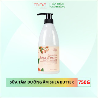Sữa Tắm Trắng Dưỡng Ẩm Bơ Hạt Mỡ RIORI Nourishing Shea Butter Body Shower – 750g Chiết Xuất Sữa Dê và Bơ Hạt Mỡ Dưỡng Ẩm
