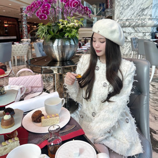 Brand Cherie - FIONA BLAZER chất liệu Dạ Tweed phối lông cao cấp, hàng chính chủ thiết kế.