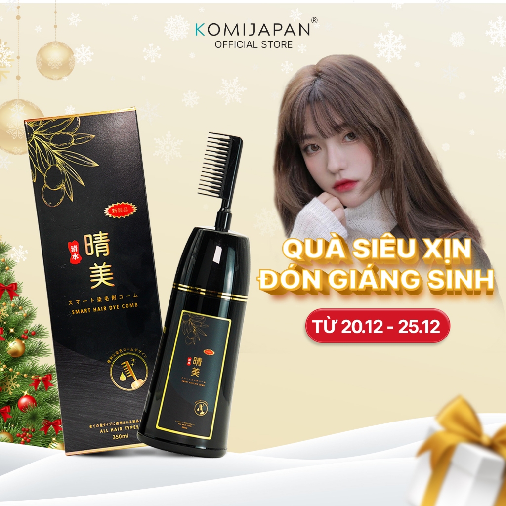 Dầu gội phủ bạc Komi Japan Nâu hạt dẻ 350ml loại lược