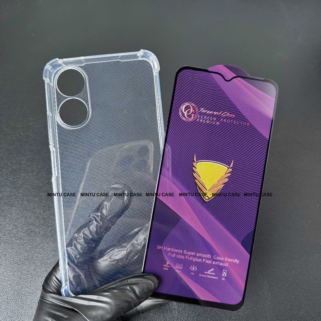 Ốp Lưng và Cường Lực cho Oppo A17/ A17K / OPPO A17K / OPPO A17 / A17k - Loại trong suốt chống sốc