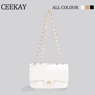  💋Có Sẵn💋Túi xách nữ CEEKAY  full Hộp+Túi  Túi da Hot nhất năm Vân chỉ hình thoi Dây đeo vai chéo Dáng chữ nhật trẻ trung 