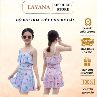 Bộ Bikini bé gái đi biển LAYANA bộ bơi bé gái cực xinh 2 màu cho các bé đi biển_LAYANA STORE