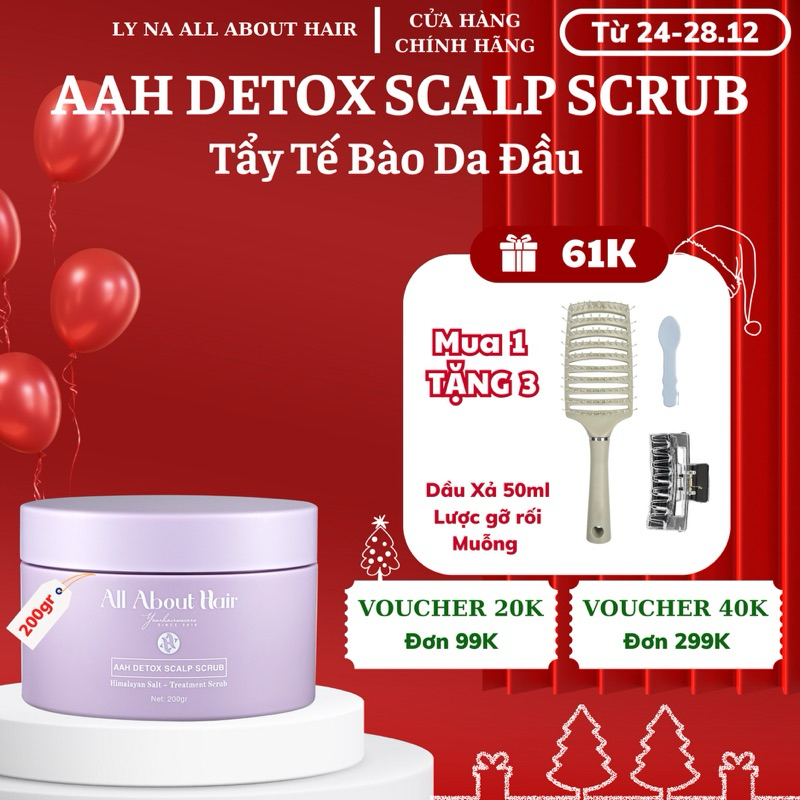 TẨY TẾ BÀO CHẾT DA ĐẦU - AAH SCALP SCRUB - All About Hair