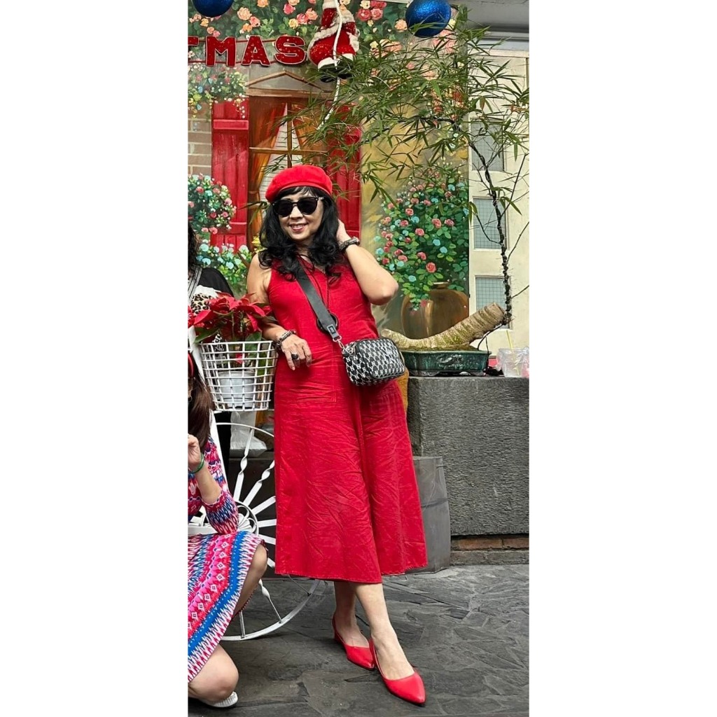 Jumpsuit Linen Dài Túi Vuông