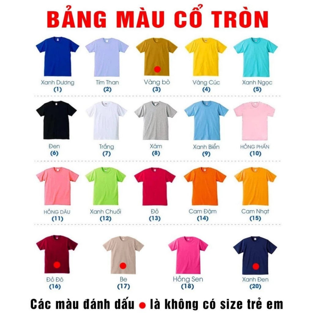 Áo Thun Trơn Tay Ngắn From Dùng Cho Cả Nam Nữ Đồng Phục Gia Đình